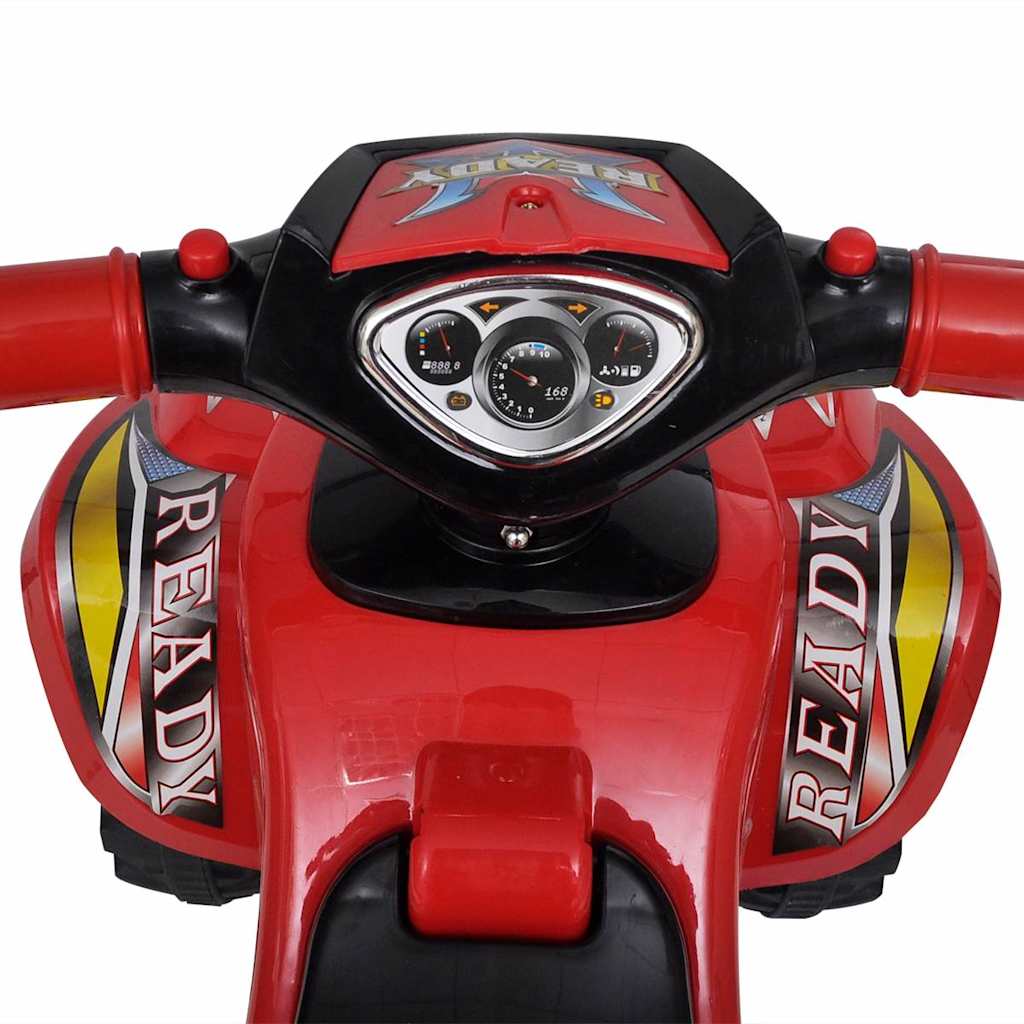 Loopquad met licht en geluid rood