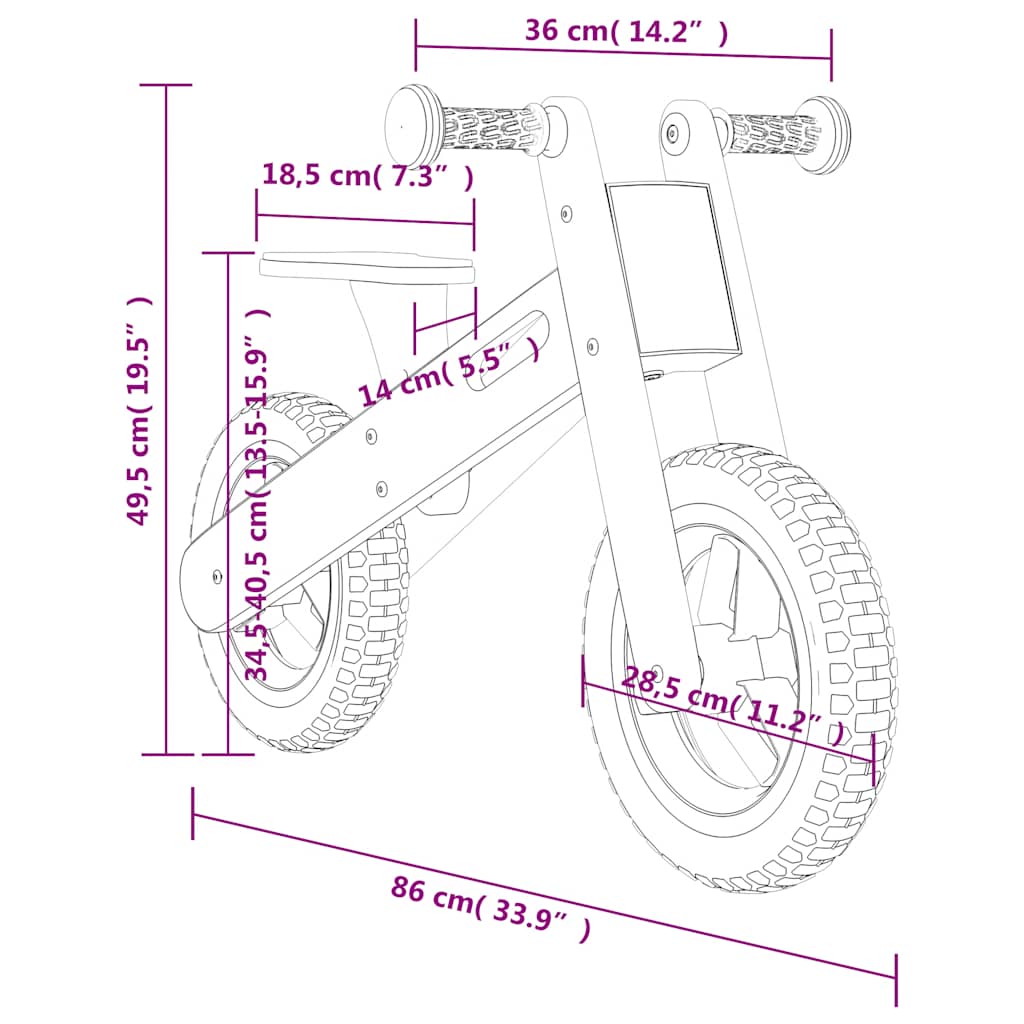 Loopfiets voor kinderen grijs met print