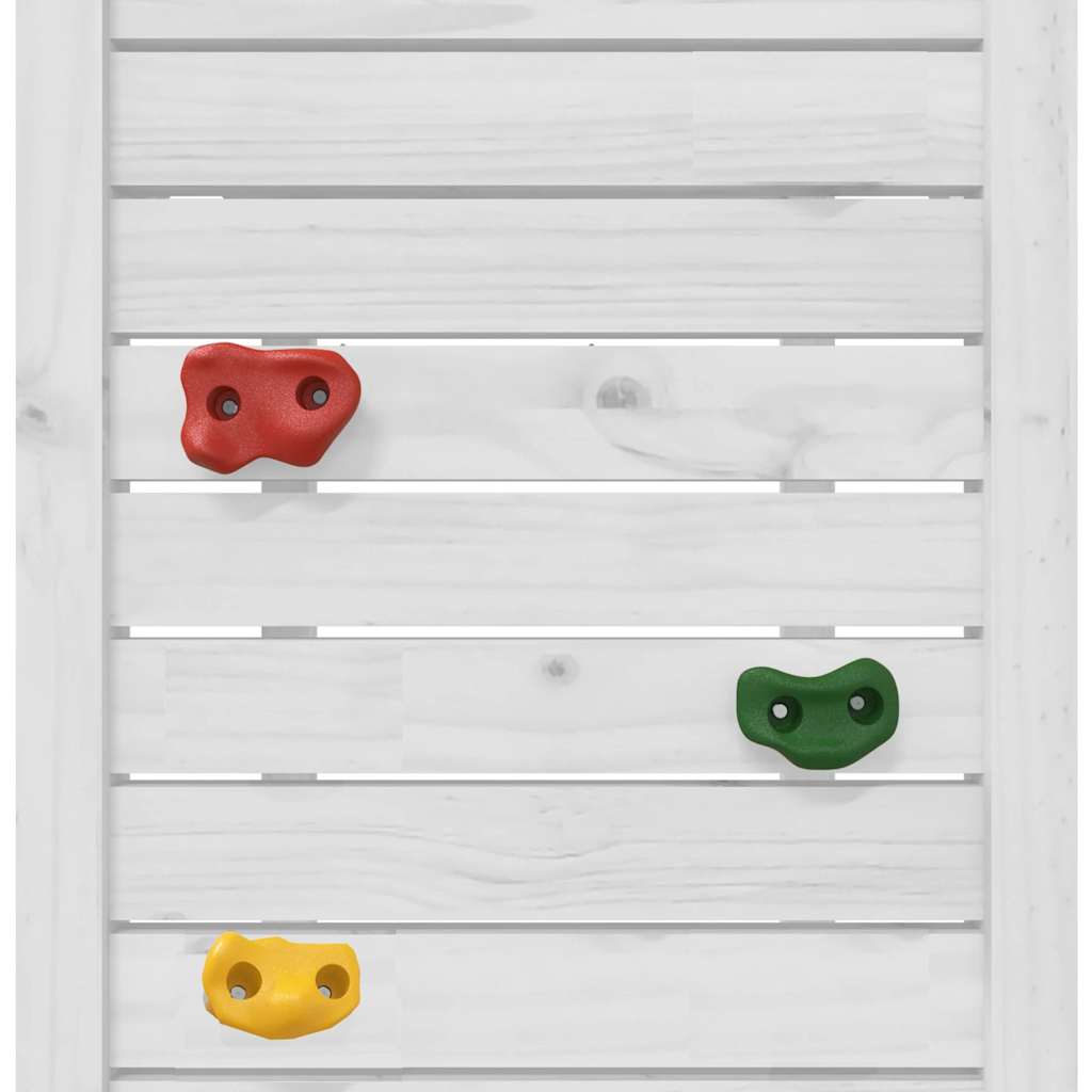 Schommelzitje met touwladder en klimstenen PE blauw