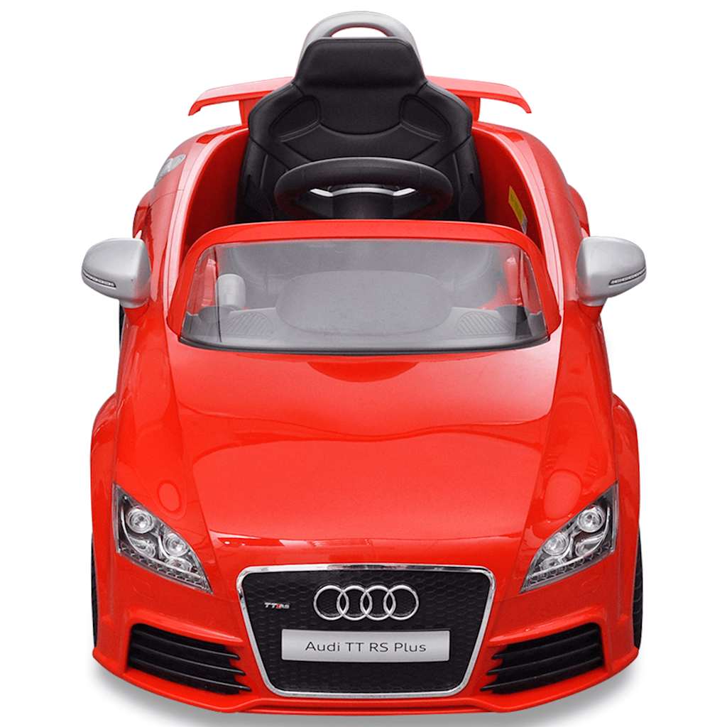 Kinderauto elektrisch met afstandsbediening Audi TT RS rood