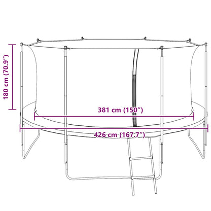 Veiligheidsnet voor 4,26 m ronde trampoline