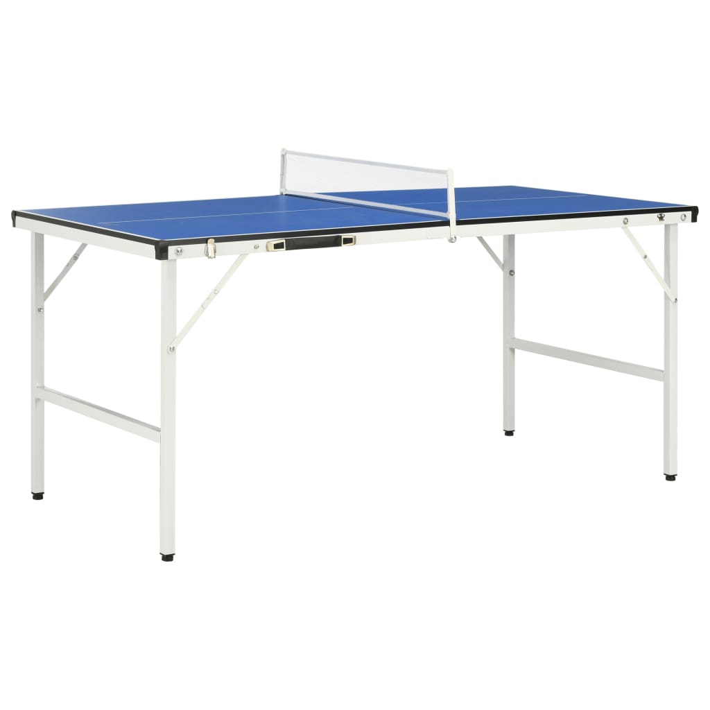 Tafeltennistafel 152x76x66 cm met net 152x76x66 cm blauw