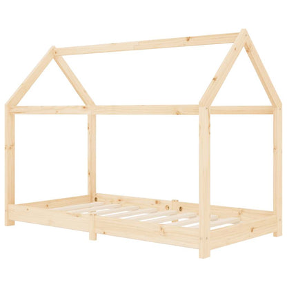 Kinderbedframe massief grenenhout 80x160 cm