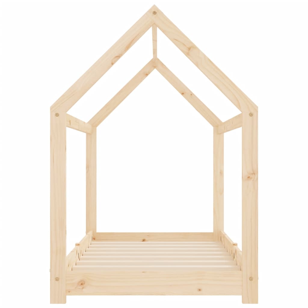 Kinderbedframe massief grenenhout 80x160 cm