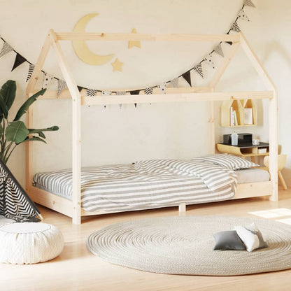 Kinderbedframe massief grenenhout 80x160 cm