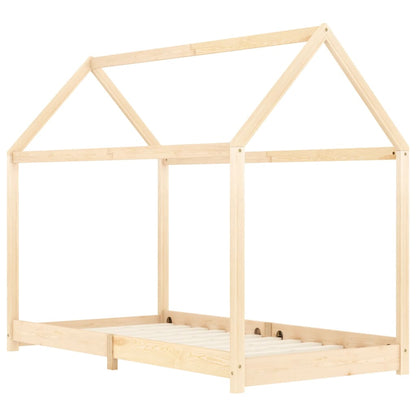 Kinderbedframe massief grenenhout 90x200 cm