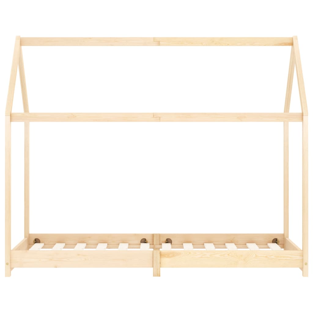 Kinderbedframe massief grenenhout 90x200 cm