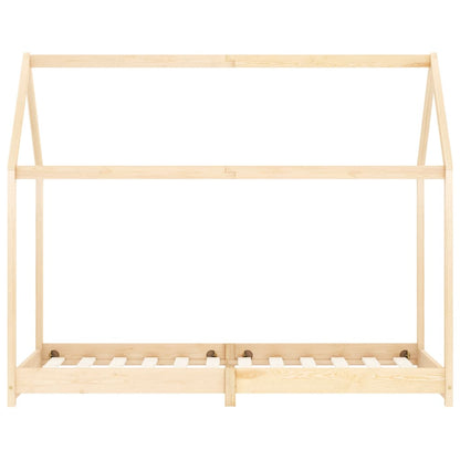 Kinderbedframe massief grenenhout 90x200 cm