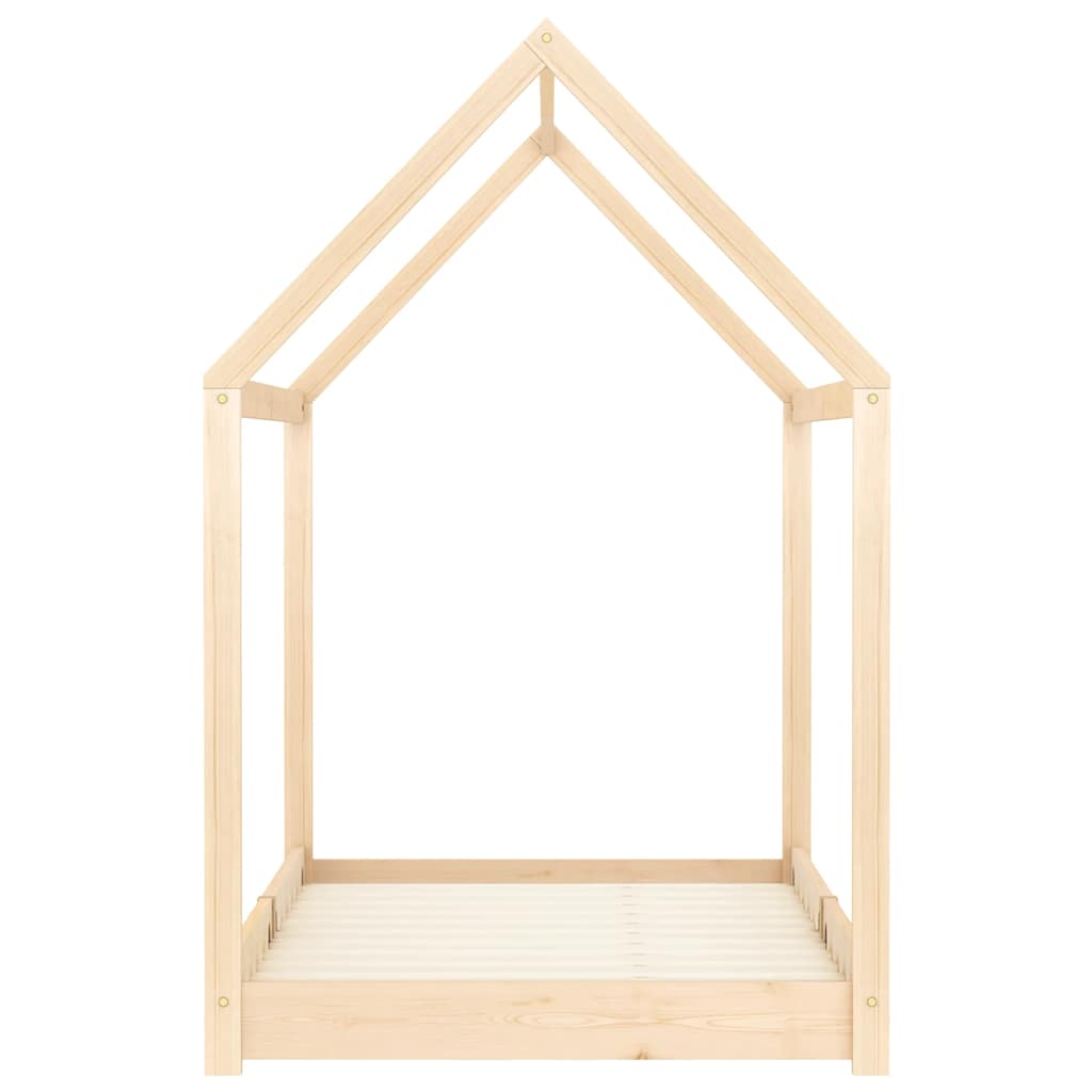 Kinderbedframe massief grenenhout 90x200 cm
