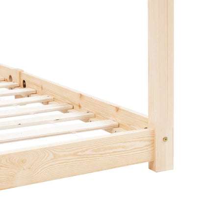 Kinderbedframe massief grenenhout 90x200 cm