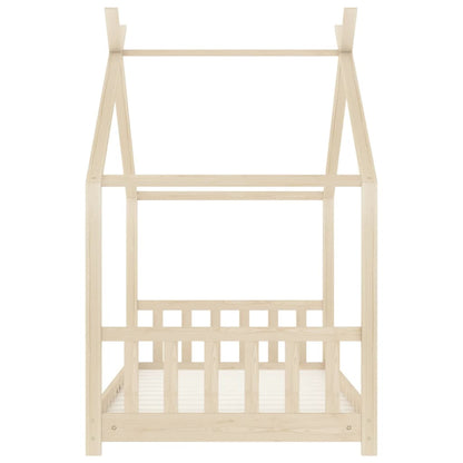 Kinderbedframe massief grenenhout 70x140 cm