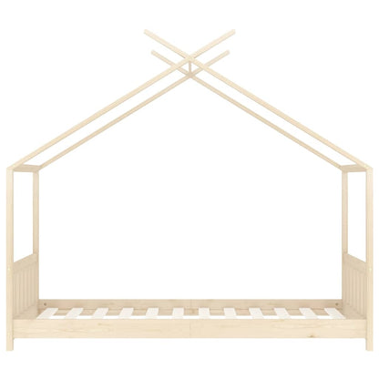 Kinderbedframe massief grenenhout 80x160 cm
