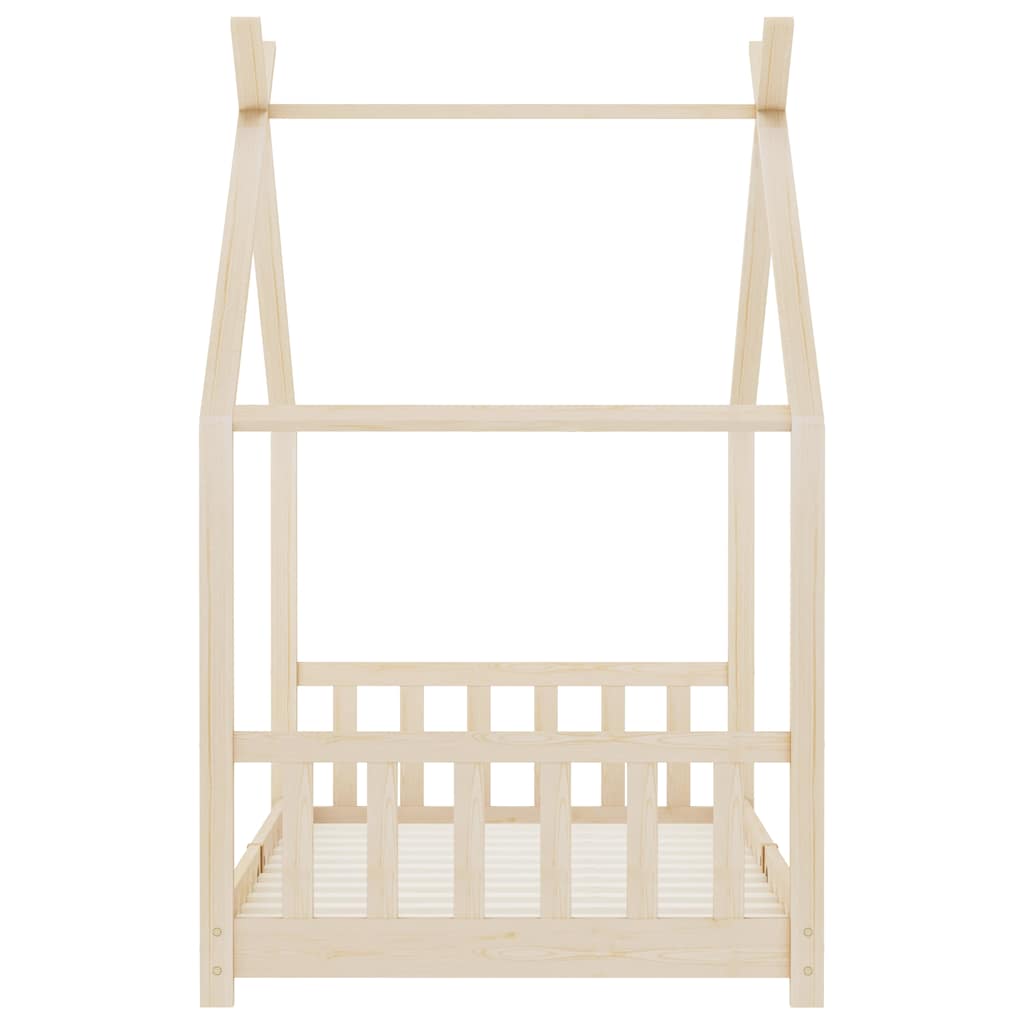 Kinderbedframe massief grenenhout 90x200 cm