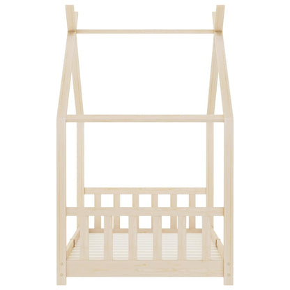 Kinderbedframe massief grenenhout 90x200 cm