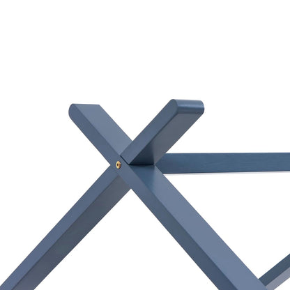 Kinderbedframe massief grenenhout grijs 80x160 cm