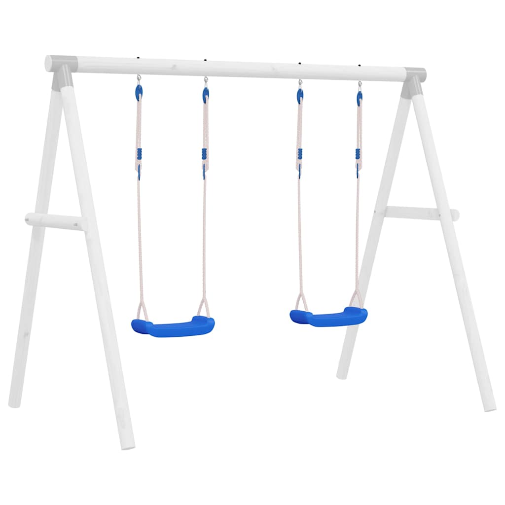 Schommelzitjes 2 st met touwen 37x15 cm polyetheen blauw