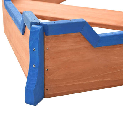 Zandbak piratenschip 190x94,5x101 cm vurenhout
