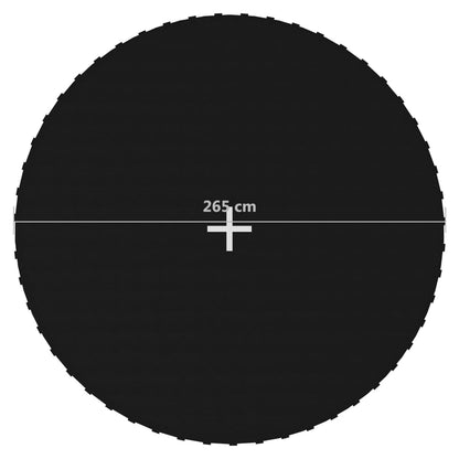 Springmat voor 10 feet/3,05 m ronde trampoline stof zwart