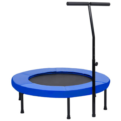 Fitnesstrampoline met handgreep en veiligheidsmat 102 cm