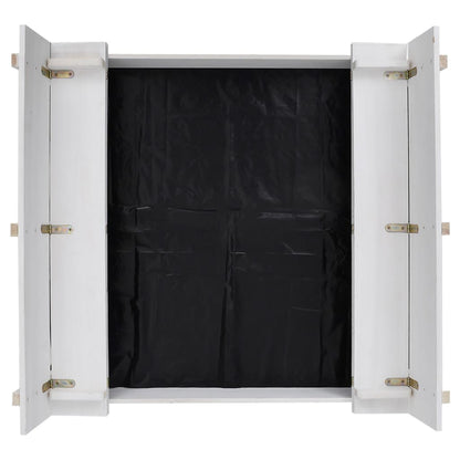 Zandbak 95x90x15 cm vurenhout wit
