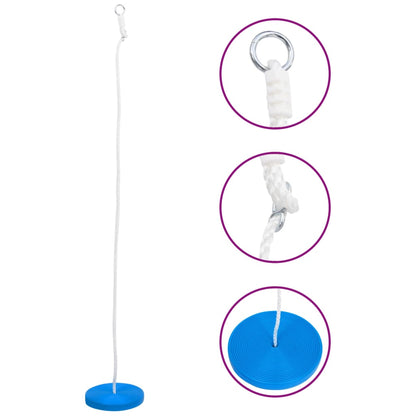 Schotelschommel 200cm blauw