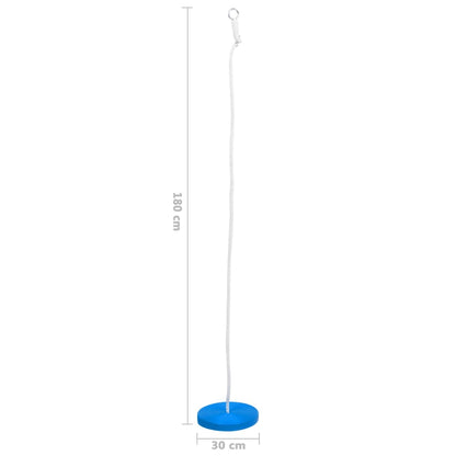 Schotelschommel 200cm blauw