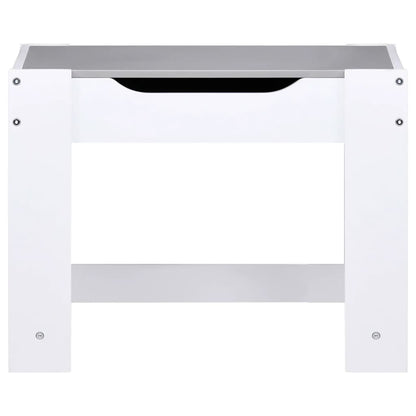 Kindertafel met 2 stoelen MDF wit