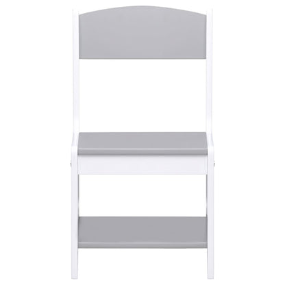 Kindertafel met 2 stoelen MDF wit