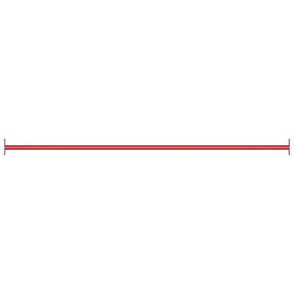 Rekstok 125 cm staal rood