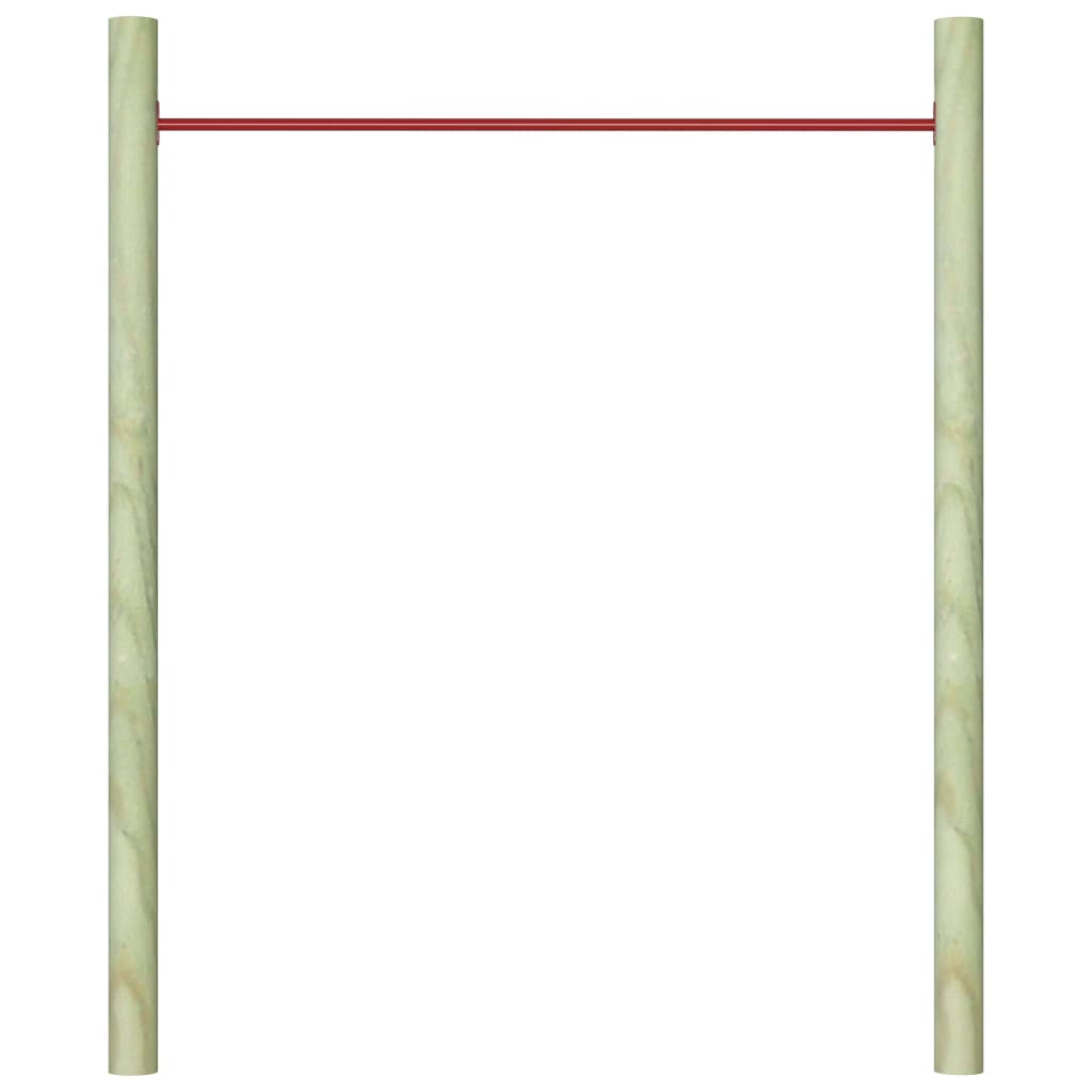 Rekstok 125 cm staal rood