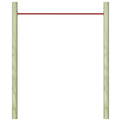 Rekstok 125 cm staal rood