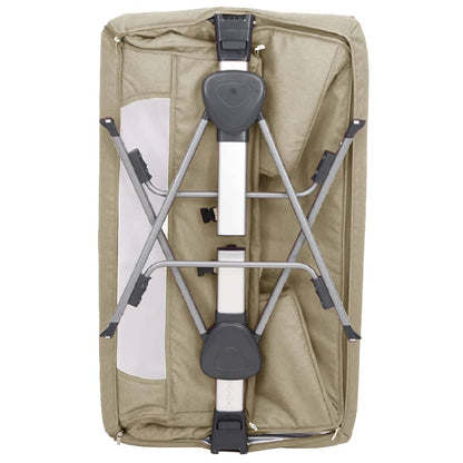 Babybox met matras linnen taupe