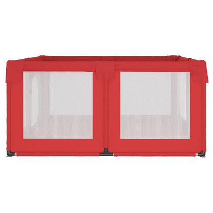 Babybox met 2 deuren oxford stof rood