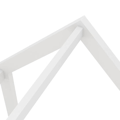 Kinderbedframe met lades massief grenenhout 90x200 cm wit
