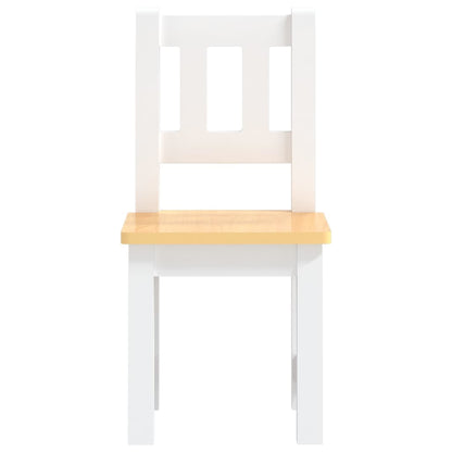 3-delige Kindertafel- en stoelenset MDF wit en grijs