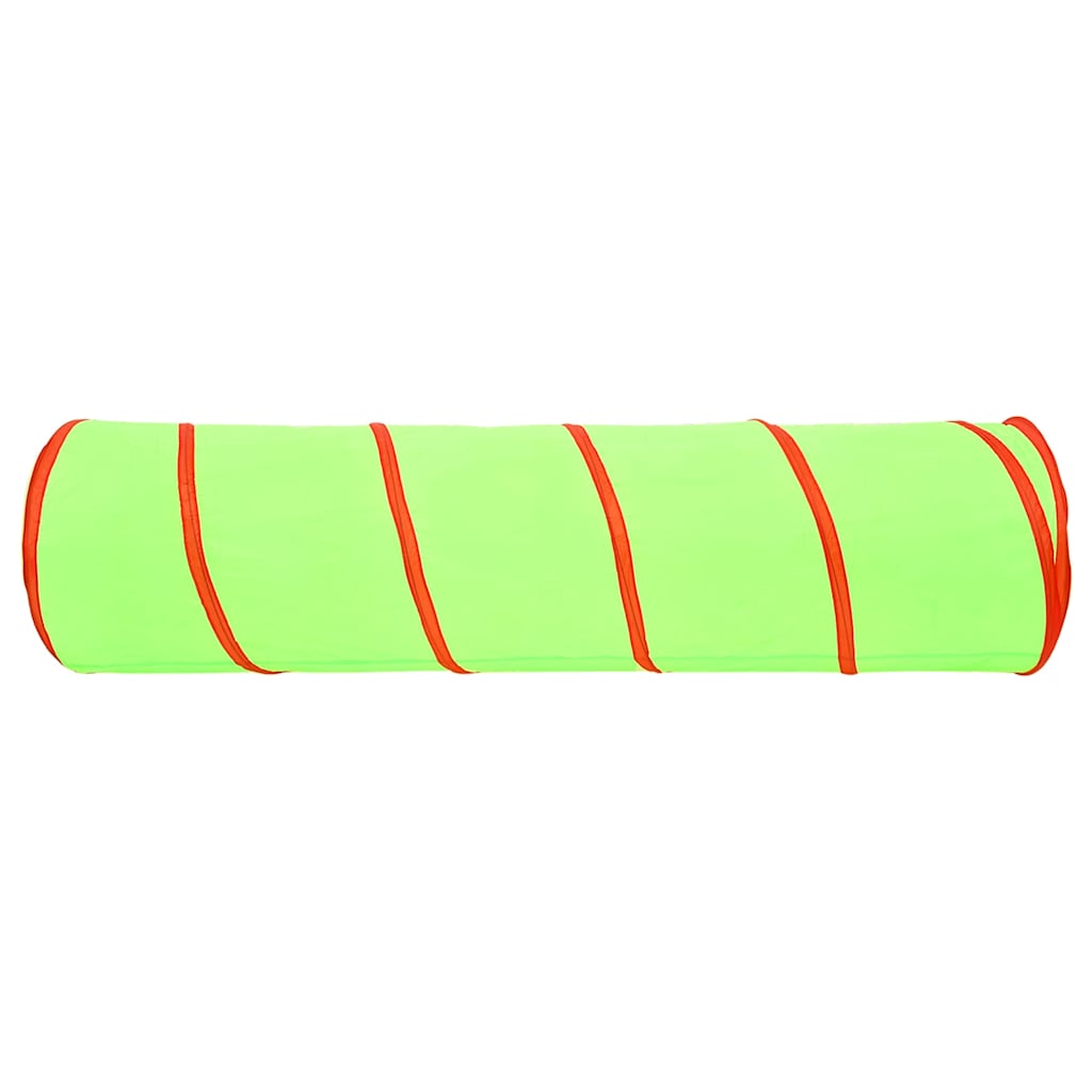 Kinderspeeltunnel met 250 ballen 175 cm polyester groen