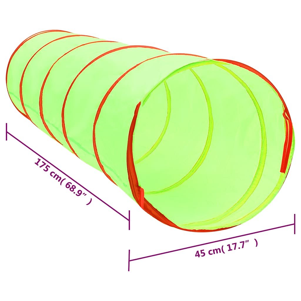 Kinderspeeltunnel 175 cm polyester