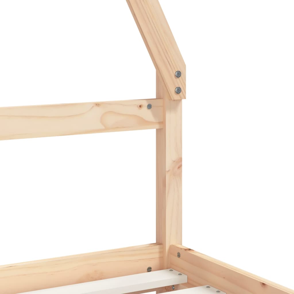 Kinderbedframe met lades 80x200 cm massief grenenhout