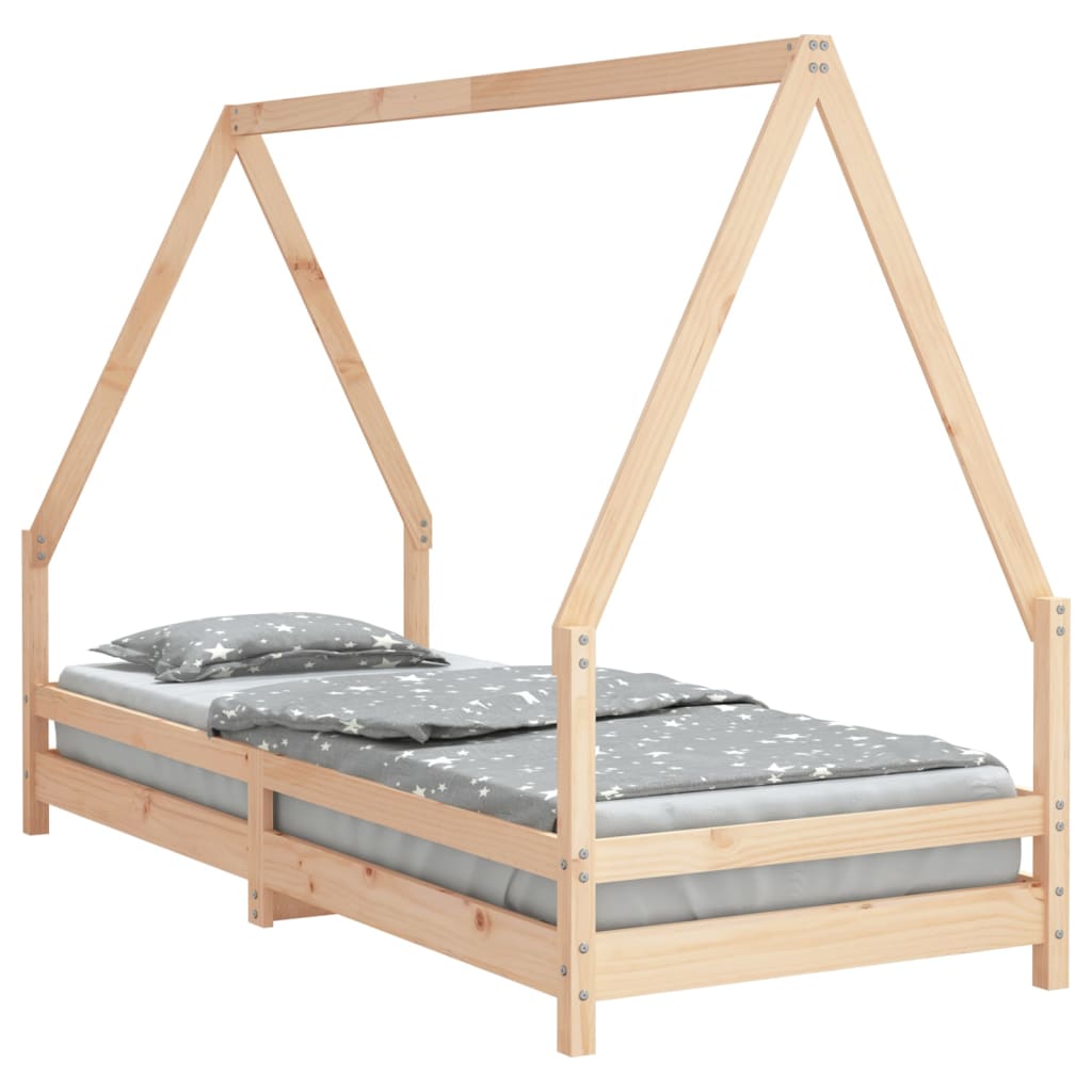 Kinderbedframe 80x200 cm massief grenenhout