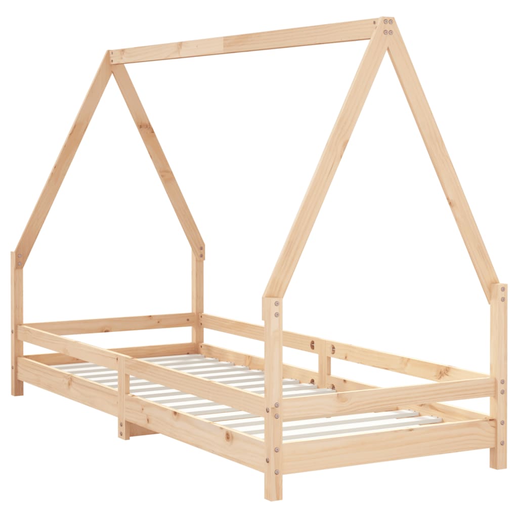 Kinderbedframe 80x200 cm massief grenenhout