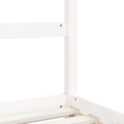 Kinderbedframe met lades 90x190 cm massief grenenhout wit