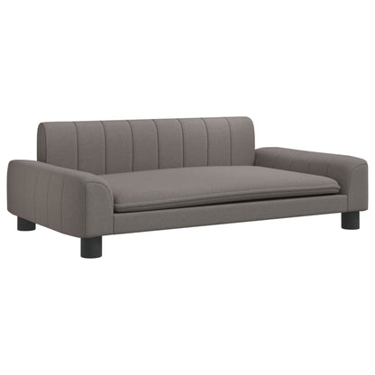 Kinderbank 90x53x30 cm stof taupe