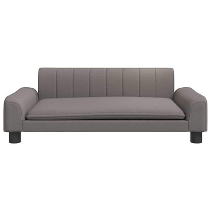Kinderbank 90x53x30 cm stof taupe