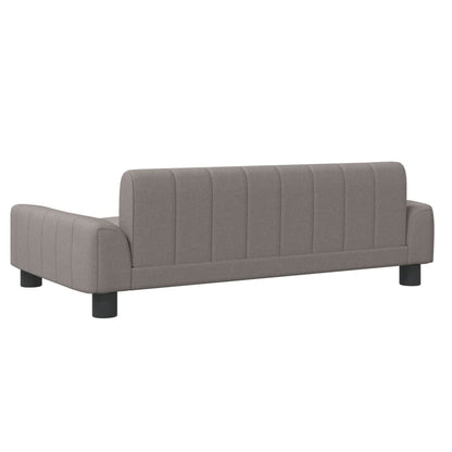 Kinderbank 90x53x30 cm stof taupe