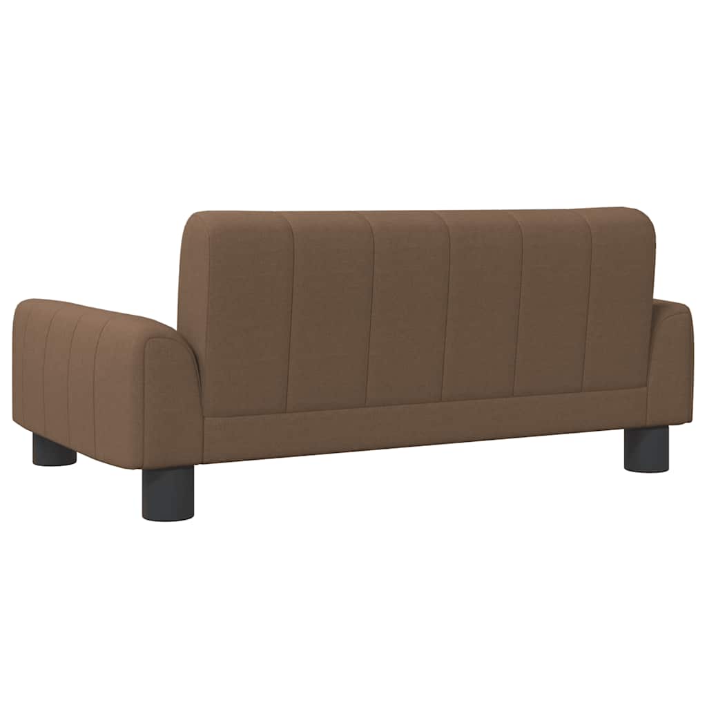 Kinderbank 70x45x30 cm stof bruin