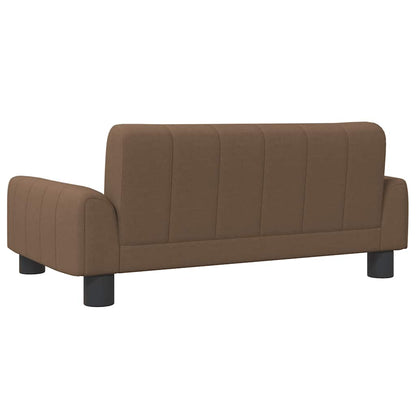 Kinderbank 70x45x30 cm stof bruin