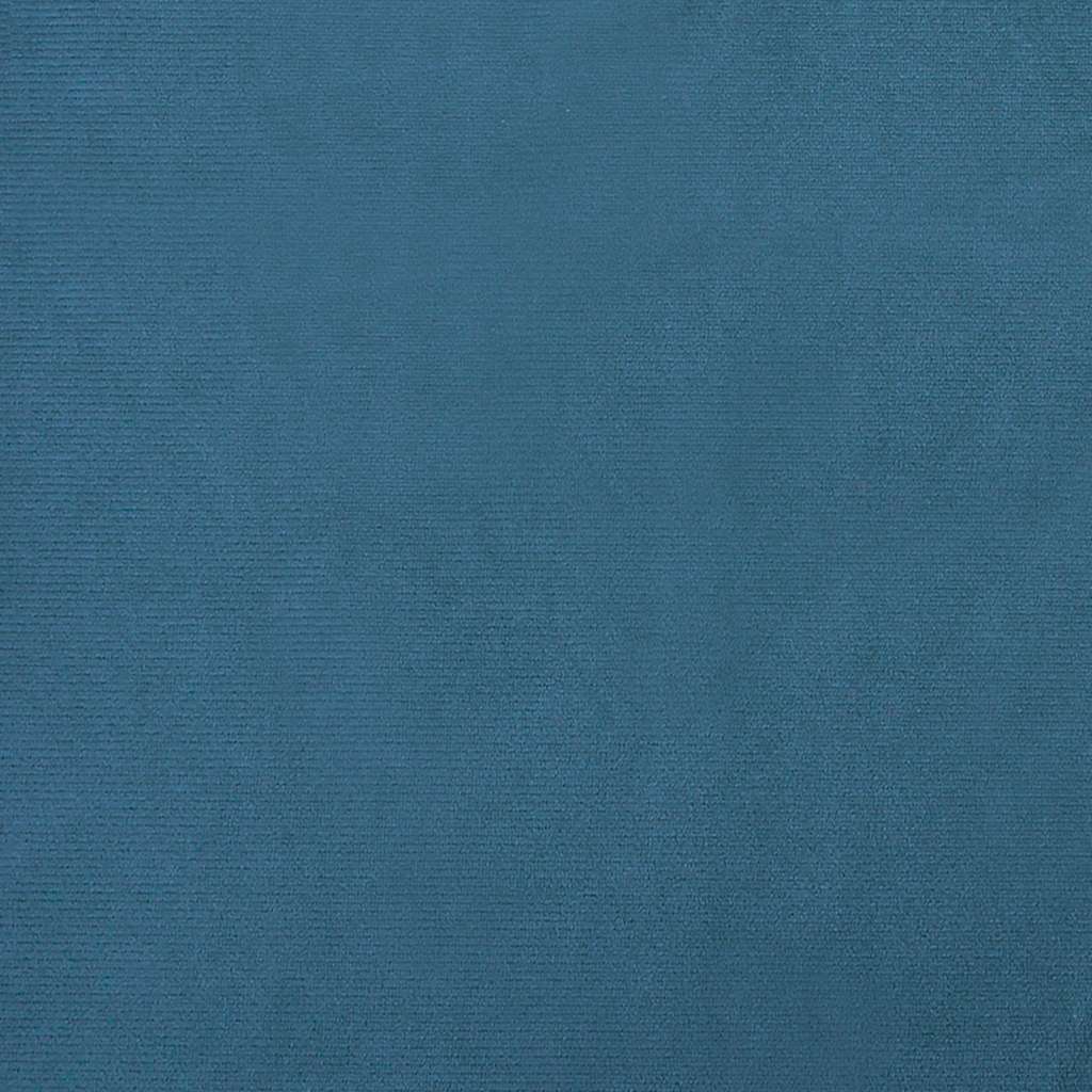 Kinderbank 60x40x30 cm fluweel blauw