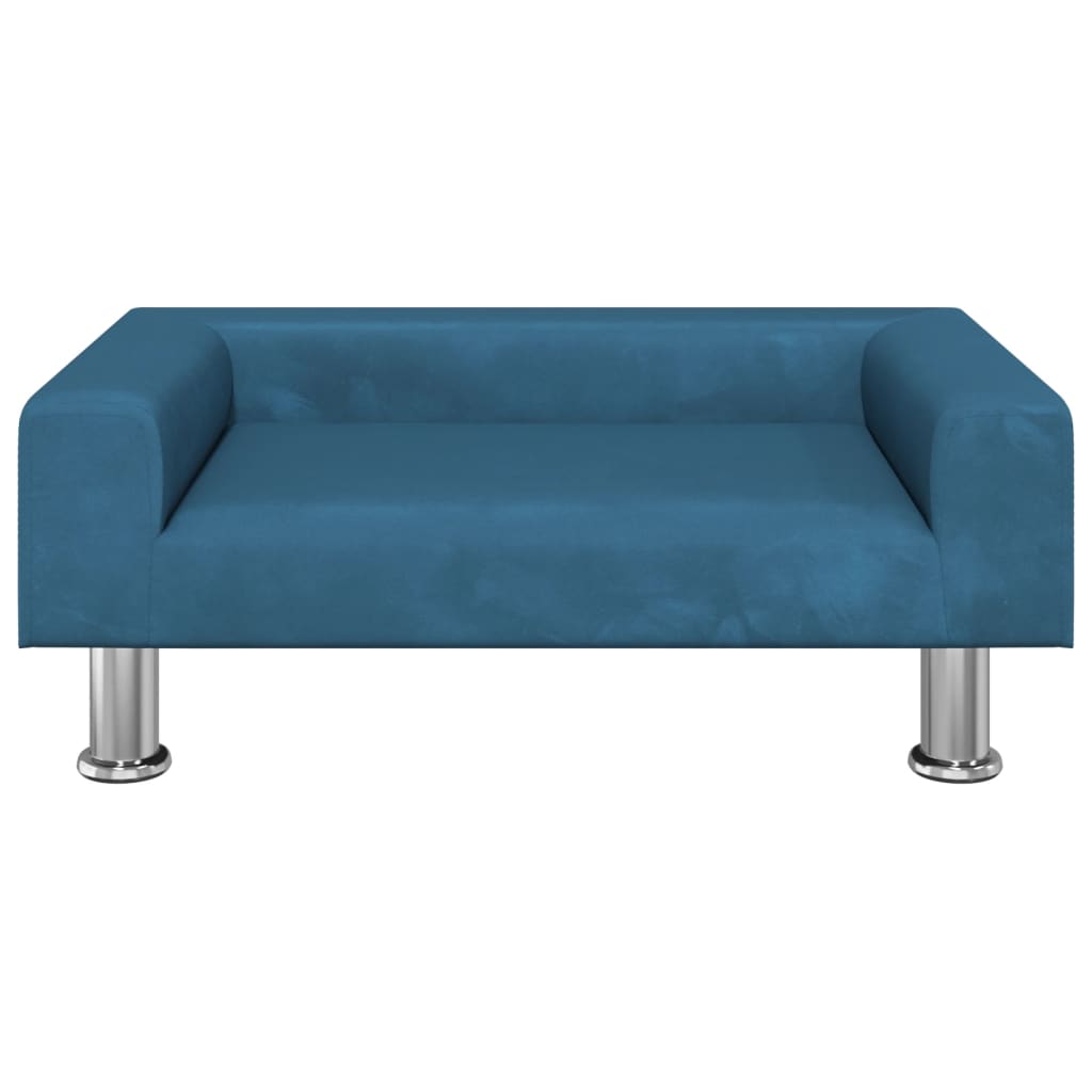 Kinderbank 70x45x26,5 cm fluweel blauw