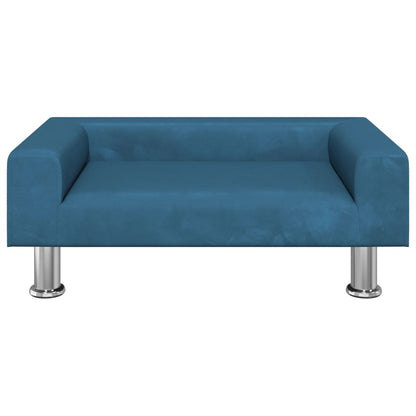 Kinderbank 70x45x26,5 cm fluweel blauw