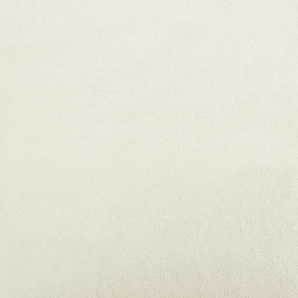 Kinderbank 70x45x26,5 cm fluweel crèmekleurig